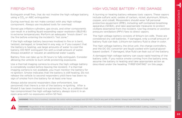 Model S | 2014 Emergency Response Guide - Page 22