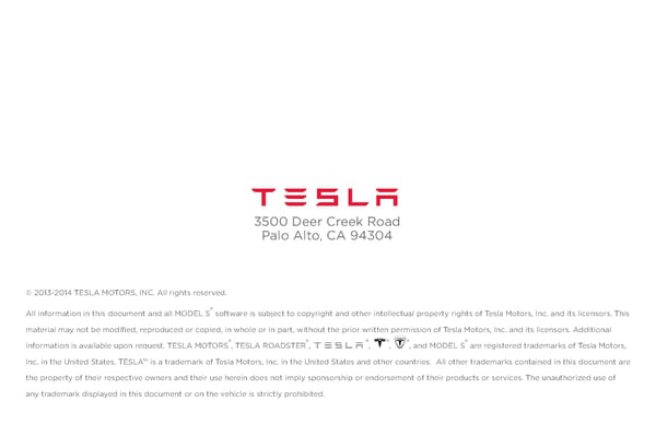 Model S | 2014 Emergency Response Guide - Page 28