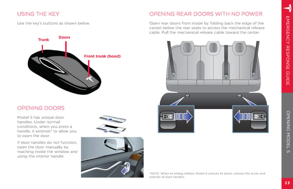 Model S | 2014-2015 Emergency Response Guide - Page 25