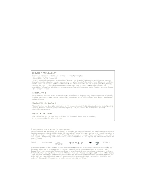 Tesla Model S | Owner's Manual - Page 2