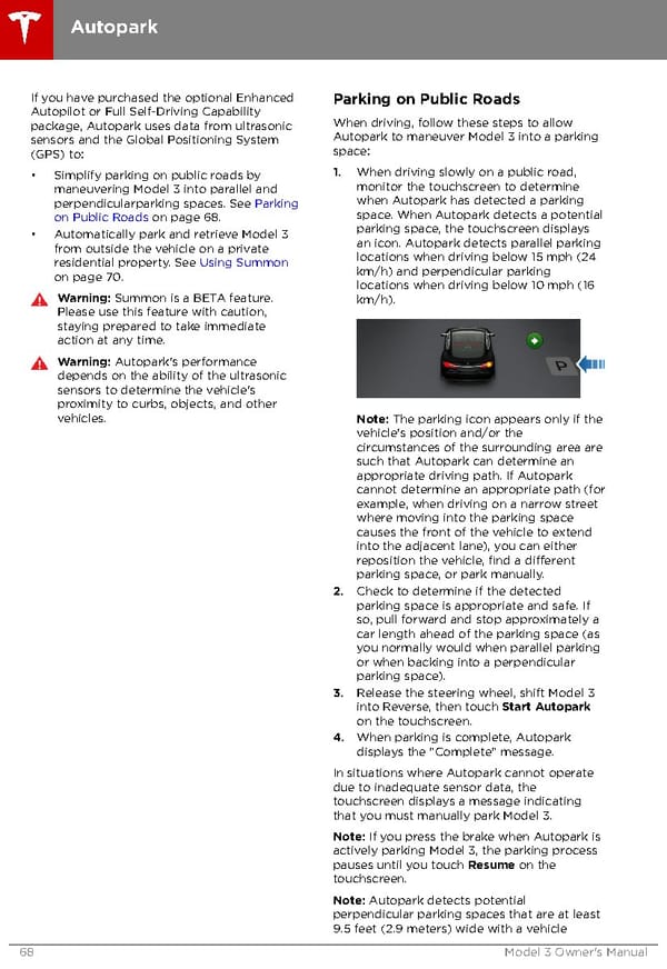 Tesla Model 3 | Owner's Manual - Page 68