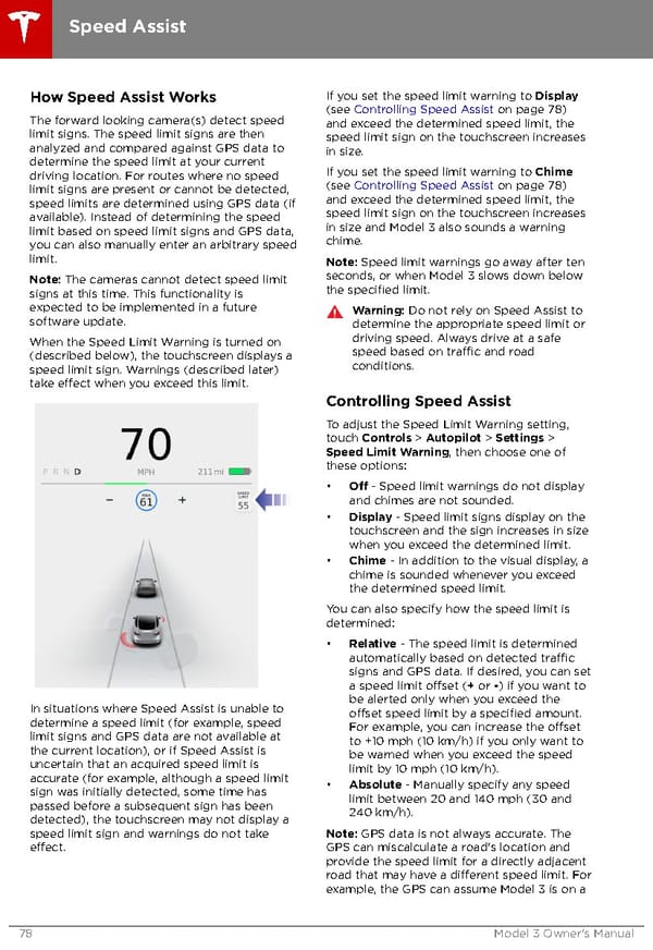 Tesla Model 3 | Owner's Manual - Page 78