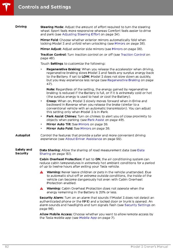 Tesla Model 3 | Owner's Manual - Page 82