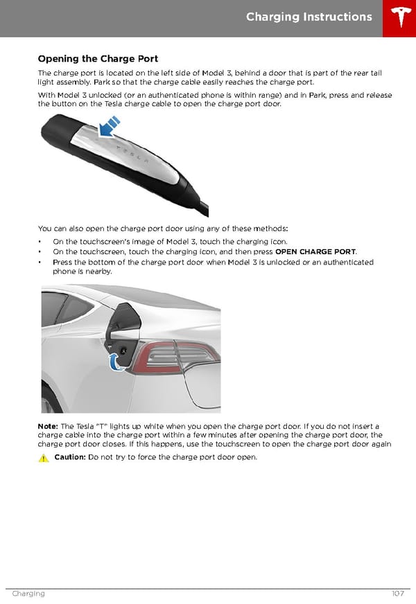 Tesla Model 3 | Owner's Manual - Page 107