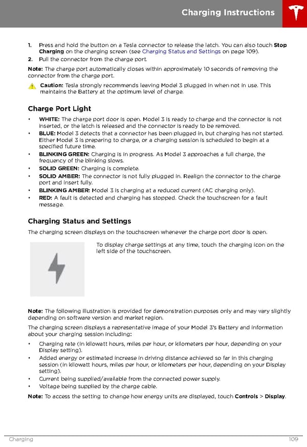 Tesla Model 3 | Owner's Manual - Page 109