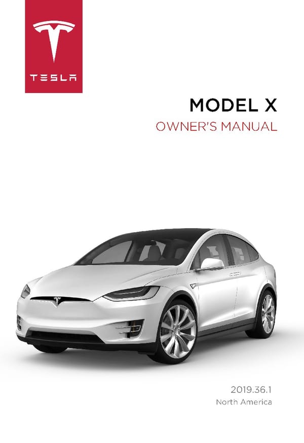 Tesla Model X | Owner's Manual - Page 1