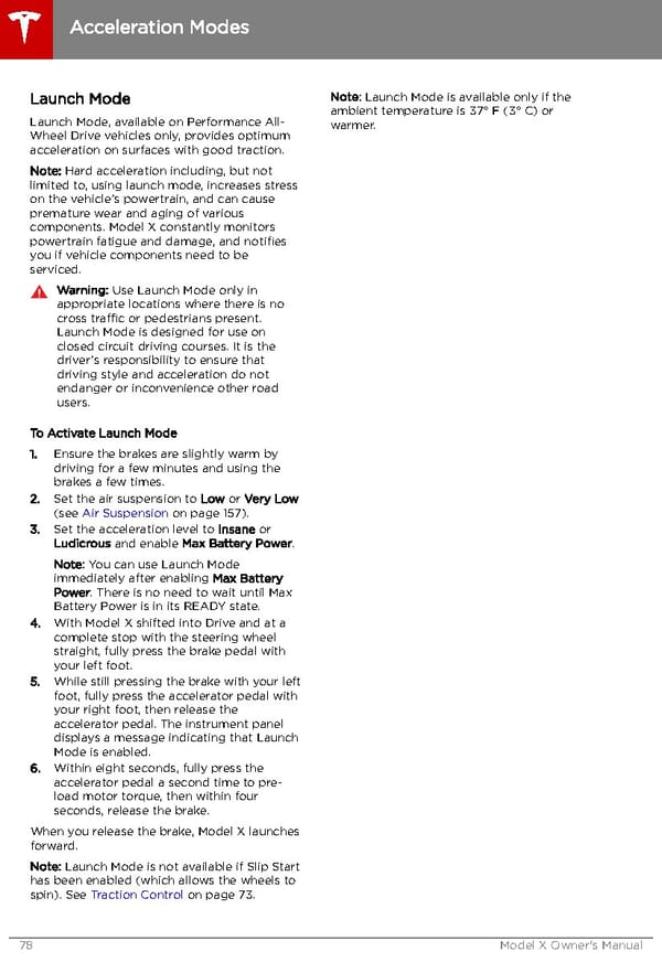 Tesla Model X | Owner's Manual - Page 79