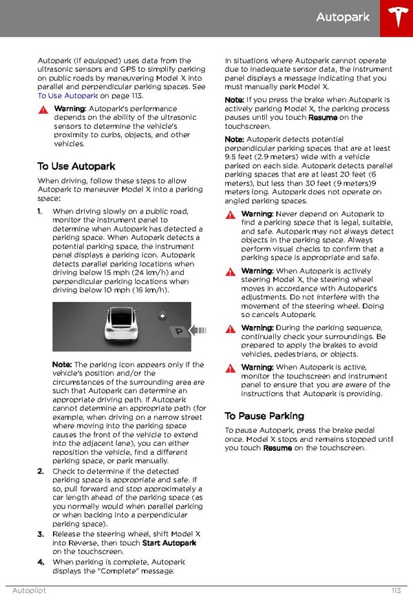 Tesla Model X | Owner's Manual - Page 114