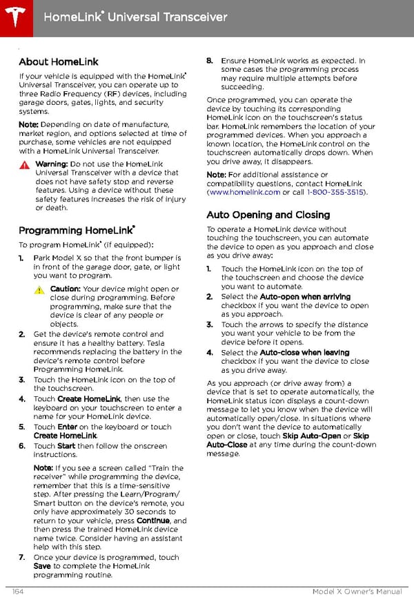 Tesla Model X | Owner's Manual - Page 165