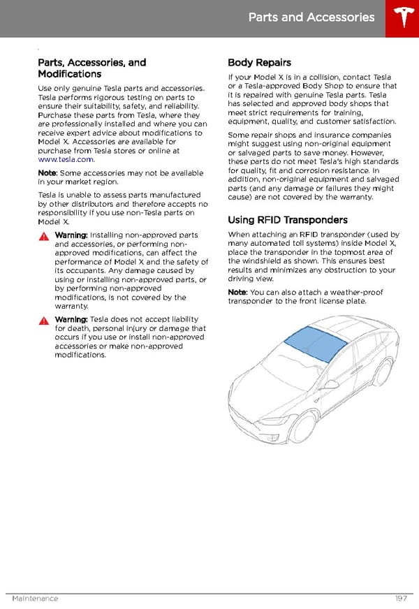 Tesla Model X | Owner's Manual - Page 198