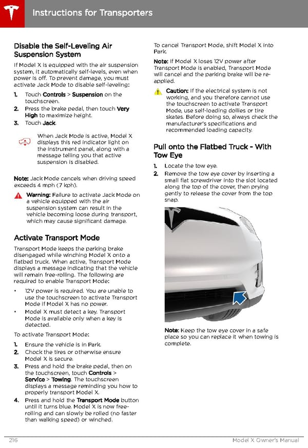 Tesla Model X | Owner's Manual - Page 217