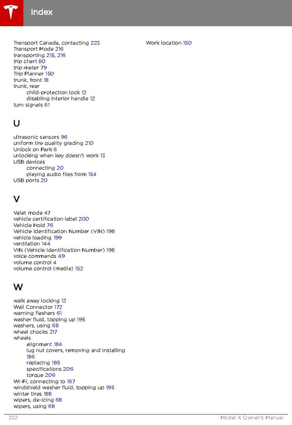 Tesla Model X | Owner's Manual - Page 233