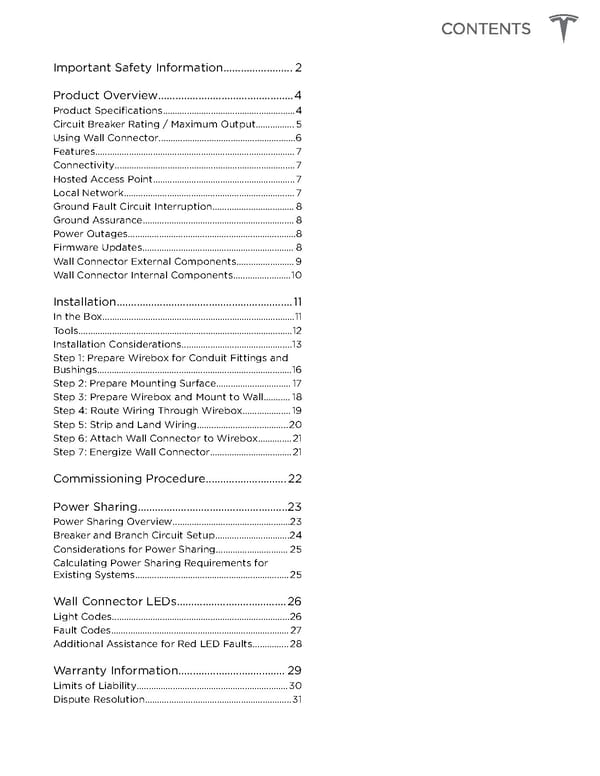 Tesla Gen 3 Wall Connector | Installation Manual - Page 3